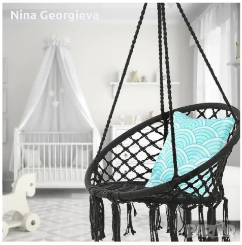 Висяща градинска люлка, снимка 5 - Градински мебели, декорация  - 53924720