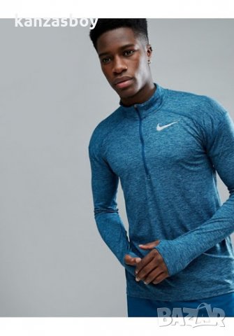 Nike Running Dry element half zip - страхотна мъжка блуза КАТО НОВА, снимка 2 - Спортни дрехи, екипи - 31320556