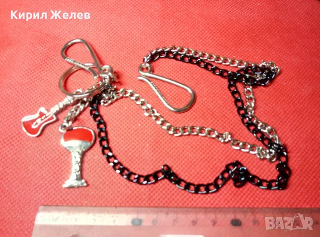 PUCCHINO JEANS ФЕШЪН СИНДЖИР МАРКОВ КЮСТЕК ВЕРИЖКА За КЛЮЧОВЕ АРТ АКСЕСОАР За ДЖИНСИ 20510, снимка 2 - Колиета, медальони, синджири - 47296383