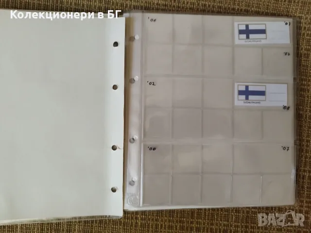  СЕДЕМ ЛИСТА ЗА КЛАСЬОР "NUMIS"  ЗА ЕВРОСЕТОВЕ /виж описанието/, снимка 5 - Нумизматика и бонистика - 56058626