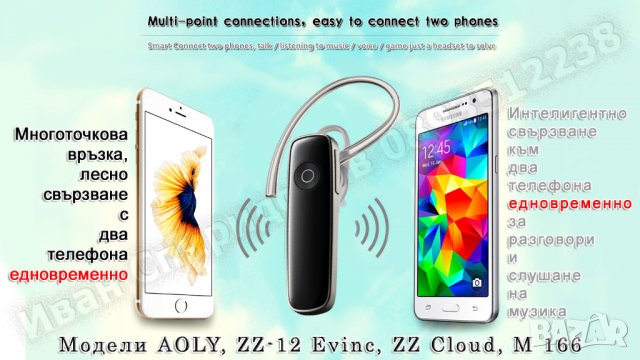Блутут/bluetooth хендсфри слушалки - 6 модела и аксесоари, снимка 9 - Слушалки, hands-free - 14248816