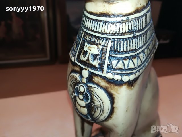 КОТКА СФИНКС ОТ ФРАНЦИЯ 30Х16Х10СМ-2610221539L, снимка 14 - Антикварни и старинни предмети - 38460526