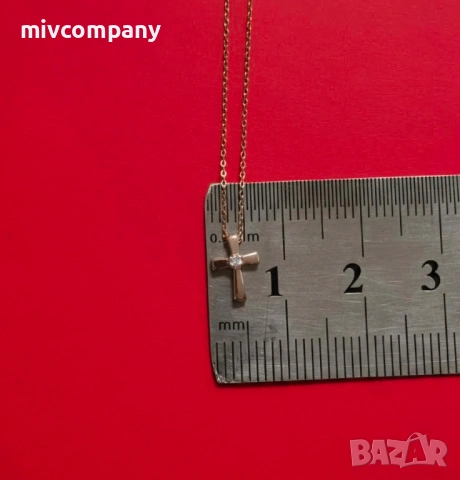 Златен синджир 0.94гр. 41см., снимка 5 - Колиета, медальони, синджири - 54009382