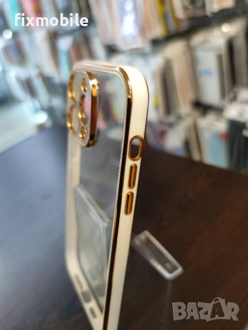 Apple iPhone 14 Pro Max Прозрачен кейс с кант, снимка 7 - Калъфи, кейсове - 39295051