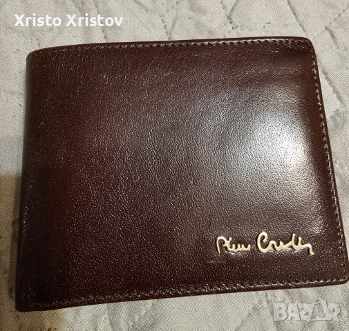 Мъжки кафяв портфейл Pierre Cardin