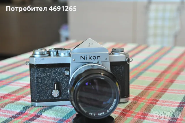 Nikon F + Nikkor P- auto 105/2.5, снимка 2 - Фотоапарати - 55967619