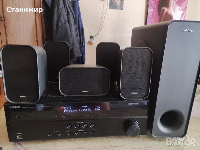 5.1 Система за Домашно Кино Yamaha HTR-2071 + 5.1 Тонколони Jamo (4K, HDMI, Dolby), снимка 2 - Плейъри, домашно кино, прожектори - 56189055