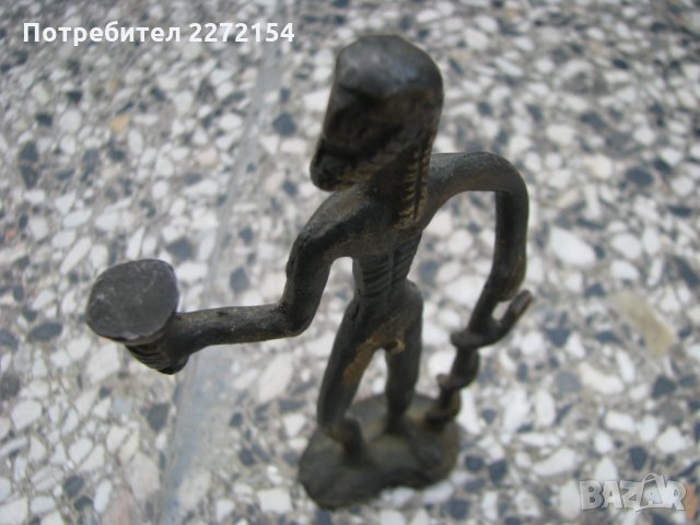 Бронзова пластика статуетка Асклепий, снимка 1 - Антикварни и старинни предмети - 29338830