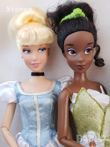 The Disney Store принцеси Снежанка, Бел, Рапунцел обновена 02.05., снимка 1 - Кукли - 28262530