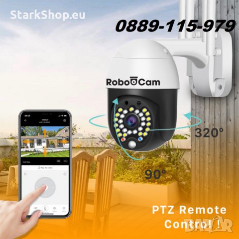 ТОП МОДЕЛ Въртяща Безжични Камера WiFi Ip Камера robocam LED 29, снимка 6 - IP камери - 32118530