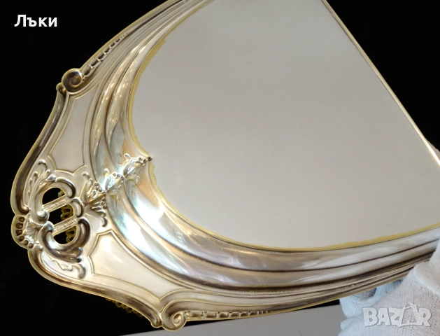 Посребрена лопатка за трохи Derby Silver Co. , снимка 12 - Антикварни и старинни предмети - 52012905