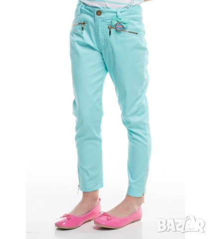 Детски панталон от памук в светлосиньо Rosalita Señoritas - 12 г., снимка 1 - Детски панталони и дънки - 42810633