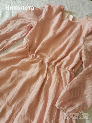 Разкроена рокля с ръкави, снимка 9 - Рокли - 50325315