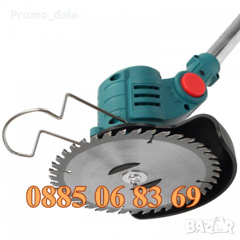 Акумулаторен тример за трева 36V 8Ah, косачка за трева с две батерии, електрически тример, снимка 5 - Градинска техника - 39526482