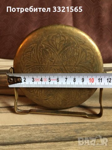 Старо месингово огледало, снимка 5 - Антикварни и старинни предмети - 40877387