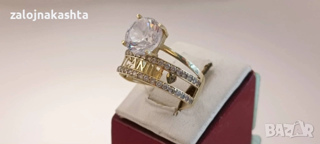 Нов-Златен пръстен -3,42гр/14кр, снимка 2 - Пръстени - 52574104