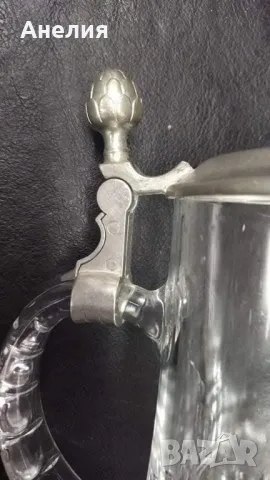 Халба за бира с метален капак , снимка 4 - Чаши - 48857088