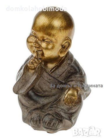 Керамична фигура на етнически монах, 9х10х16 см , снимка 2 - Декорация за дома - 42057347