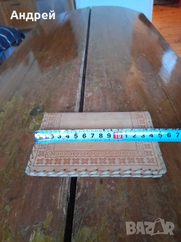 Стар кожен портфейл Птицекомбинат Костинброд, снимка 2 - Други ценни предмети - 52258302