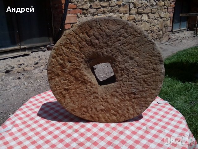 Старинно каменно точило от дялан камък #4, снимка 3 - Антикварни и старинни предмети - 29659097