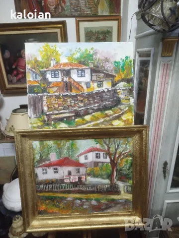 Венелин Петров. Масло на платно. Подписани авторски картини с размери от снимките. Цена 200 лв броя., снимка 3 - Картини - 49982962