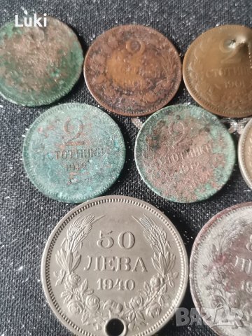 2 стотинки 1901г. 1912г,20 стотинки 1906,1 лв. 1925 г. с черта, 50 лева 1940г., снимка 4 - Нумизматика и бонистика - 44366499