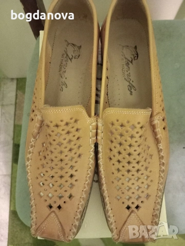 Чисто нови дамски мокасини от естествена кожа, снимка 11 - Дамски ежедневни обувки - 54035250