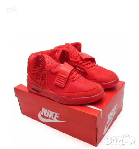 Изключително Редки Nike Air Yeezy 2 Red Kanye West баскетболни маратонки мъжки, снимка 2 - Маратонки - 51048378