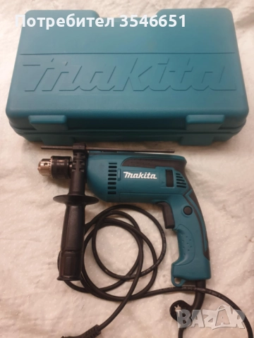 Ударна дрелка MAKITA HP1640 Като нов, оригиналният калъф е включен