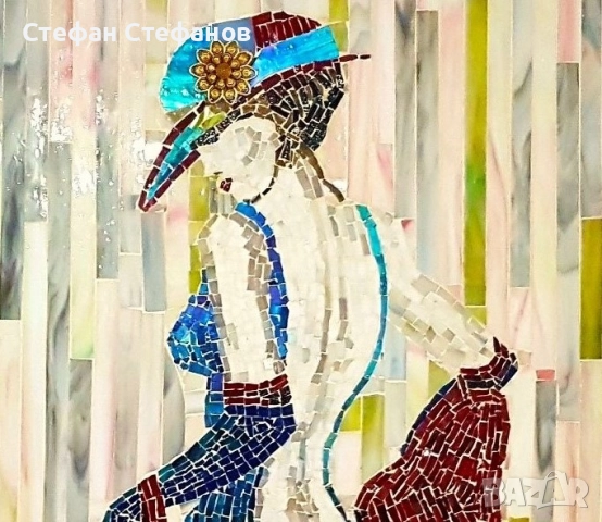 Декоративно пано от стъклена мозайка