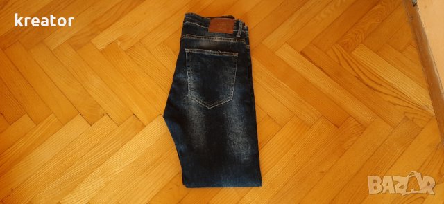 zara man jeans оригинал denim collection размер 32 slim fit, снимка 5 - Дънки - 29527875