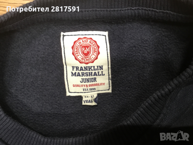 Детски суичър Franklin &Marshall, размер 12-13 годинИ, снимка 4 - Детски анцузи и суичери - 44719853