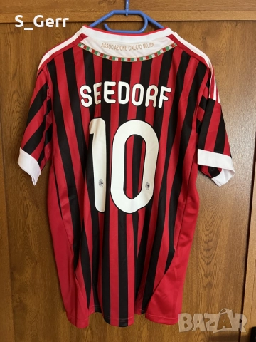 Ретро тениска Милан Зеедорф 10 Milan Seedorf 10, снимка 2 - Фен артикули - 56242240