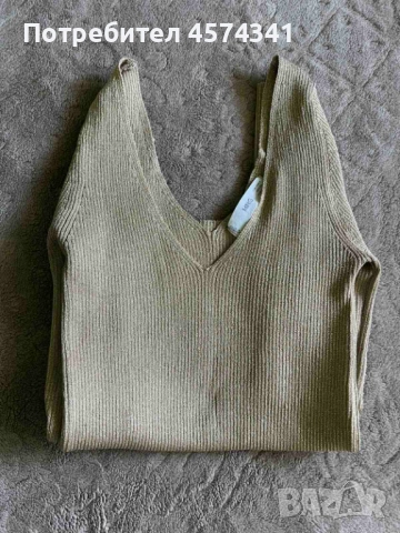 Стилна златиста блуза Mango, снимка 2 - Блузи с дълъг ръкав и пуловери - 51474257