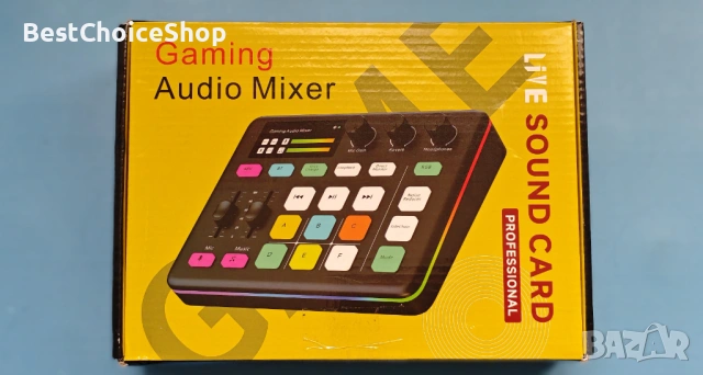 Yinker RGB аудио миксер с Bluetooth и промяна на гласа – За живо предаване, снимка 6 - Ресийвъри, усилватели, смесителни пултове - 54220398