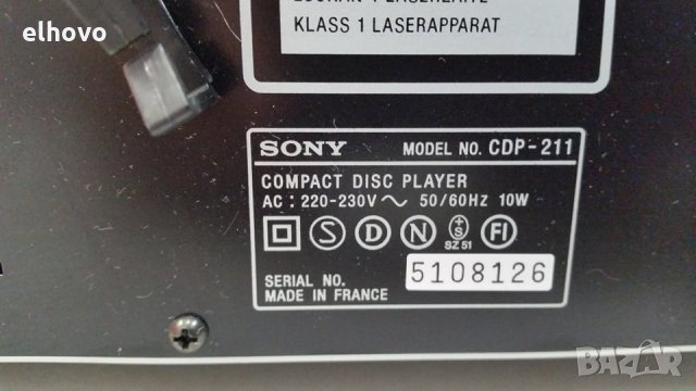 CD player SONY CDP-211, снимка 2 - MP3 и MP4 плеъри - 30176675