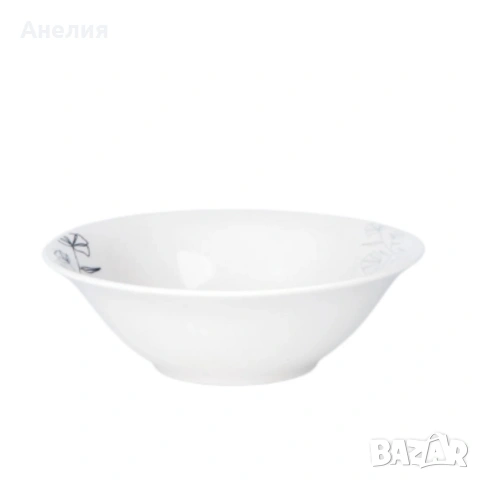 Комплект чинии 24 части с елегантен черен флорален мотив – Изтънченост за всяка трапеза, снимка 3 - Прибори за хранене, готвене и сервиране - 53266598