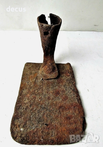 Антична желязна мотика – Много рядък земеделски инструмент, снимка 7 - Антикварни и старинни предмети - 51456409