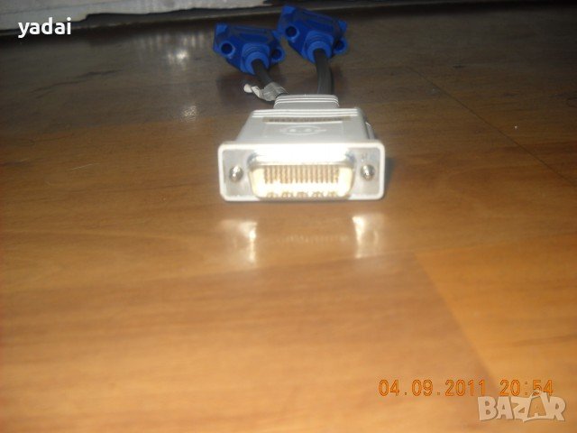 3.Продавам НОВ Кабел на DMS-59 към Dual VGA. Преходен кабел от DMS-59 към два VGA изхода, снимка 3 - Кабели и адаптери - 44271847