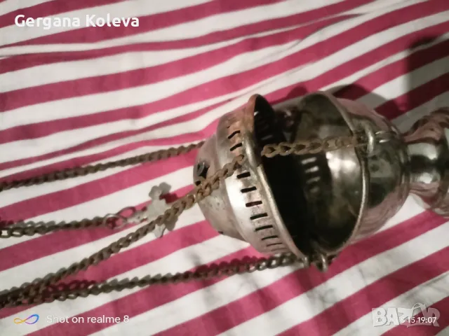 старинно медно кандило, снимка 12 - Антикварни и старинни предмети - 50304406