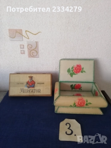 Стари кутии аксесуари за бижута, козметикапари и други предмети, снимка 17 - Антикварни и старинни предмети - 52788521