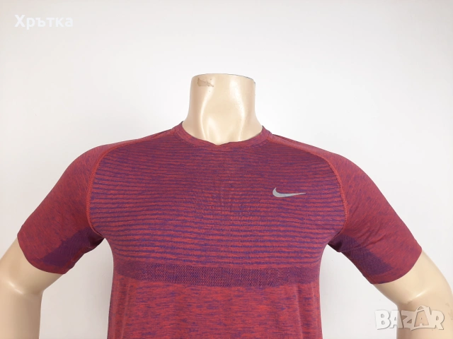 Nike Dri-Fit Knit - Оригинална мъжка безшевна тениска размер M, снимка 5 - Тениски - 53305958