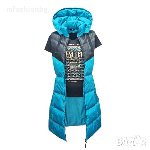 Дамски елеци City Angels Jeans Средна Дължина, снимка 11 - Елеци - 40742489