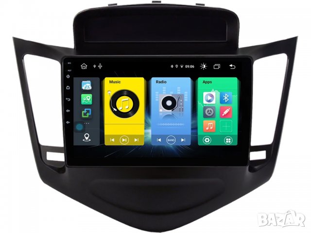 Мултимедия, Двоен дин, за Chevrolet Cruze, с екран, Навигация, плеър, 9“ дисплей, Android, Шевролет, снимка 3 - Аксесоари и консумативи - 38392905