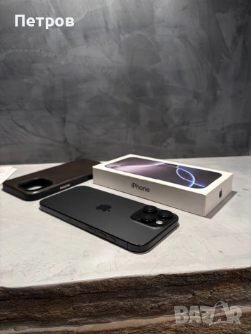 КАТО ЧИСТО НОВ Iphone 16 Pro Max Black, 100% батерия, снимка 3 - Apple iPhone - 54227201