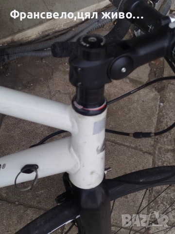 28 цола алуминиев велосипед колело размер 52,тип гравъл 3 по 10 скорости Shimano 105, снимка 8 - Велосипеди - 52856782