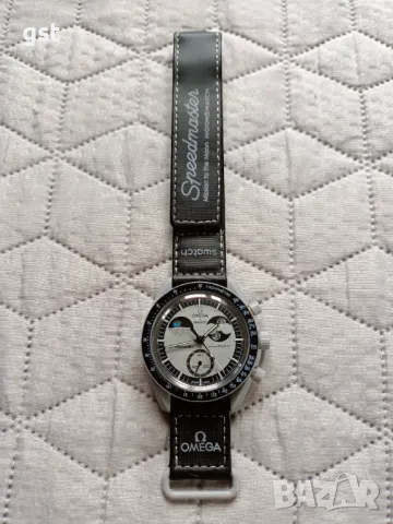 Omega Swatch Mission to Moon Moons Speedmaster часовник Хронограф Копие, снимка 14 - Мъжки - 49648926