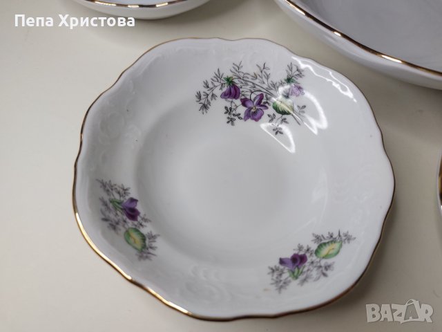 Порцеланов сервиз за разядки Bernadotte, Чехия., снимка 5 - Прибори за хранене, готвене и сервиране - 40686043