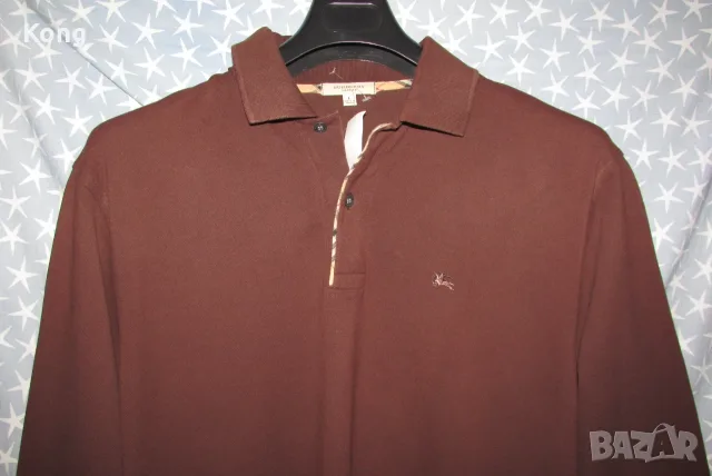 НОВА мъжка горница Burberry London Original Ралф Лоурен дълъг ръкав Ralph Lauren Cashmere Бърбъри , снимка 2 - Спортни дрехи, екипи - 56104861