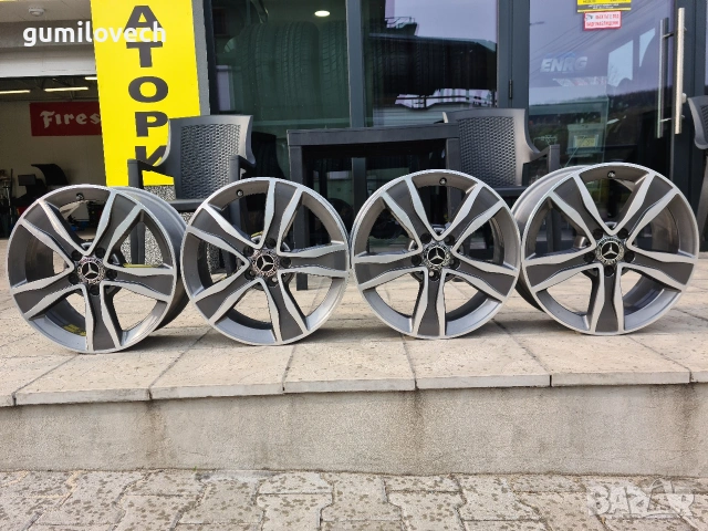 Оригинални Джанти Мерцедес C-Klasse W205-17 цола, снимка 7 - Гуми и джанти - 53118804